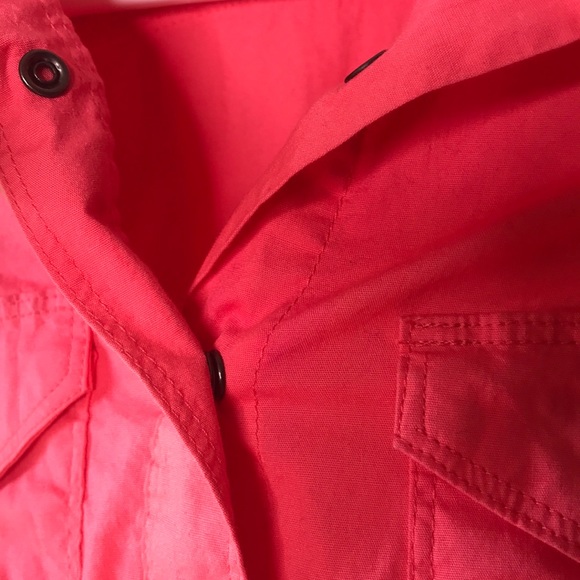 GUESS Long Sleeve Button Up Pink Shirt - Picture 4 of 8